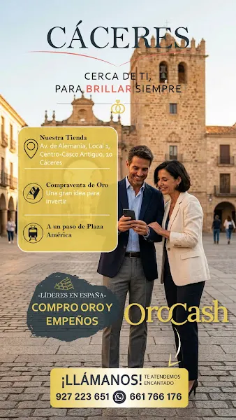OroCash Cáceres (Avda. de Alemania) - Compro Oro | Empeños | Joyería Low Cost | Cambio de Divisas - Cáceres