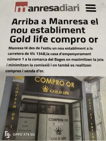 GOLD LIFE Casa de empeño compro oro - Comerciante de oro en Manresa - foto 2