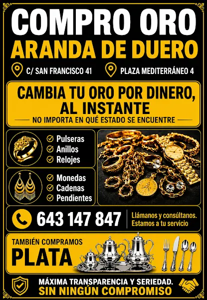 Compro Oro y Plata - Aranda de Duero - Comprador de joyas en Aranda de Duero - foto 2